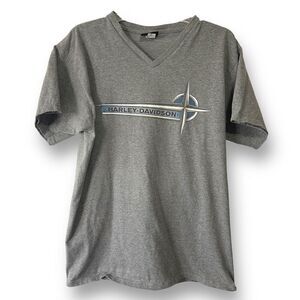 Harley Davidson Men's Motorcycle Central Texas‎ Graphic Tee Gray Large